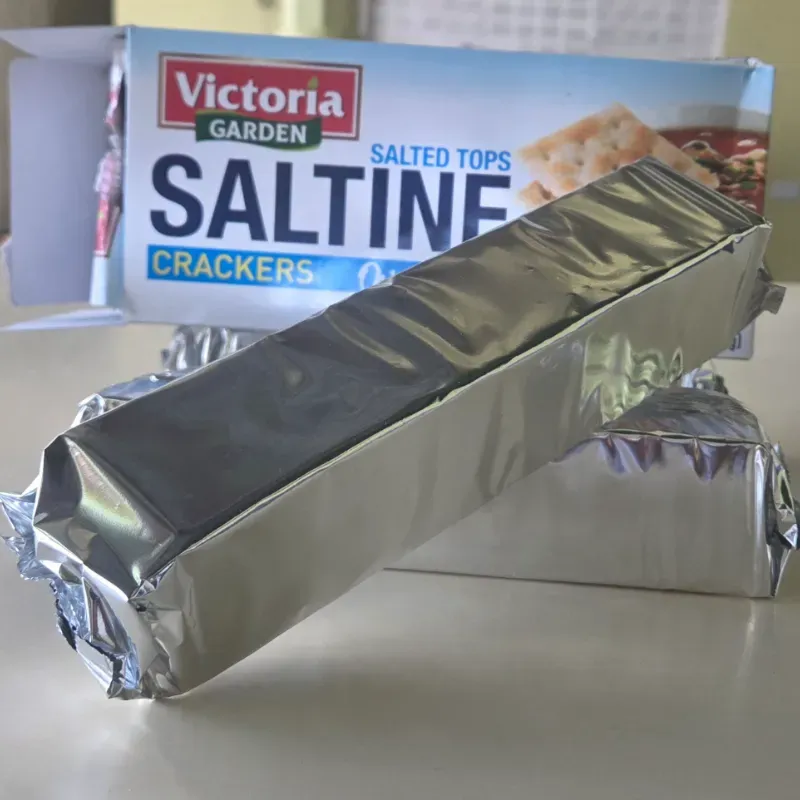 1  taco de galletas Saltine (soda)
