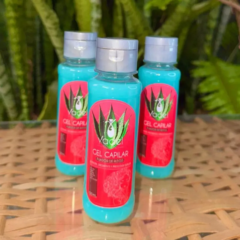 Gel Capilar de Aloe Vera, Romero, Proteína de Seda y Aceite de Ricino