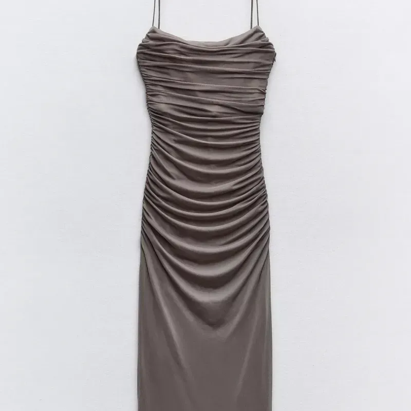 VESTIDO TUL DRAPEADO