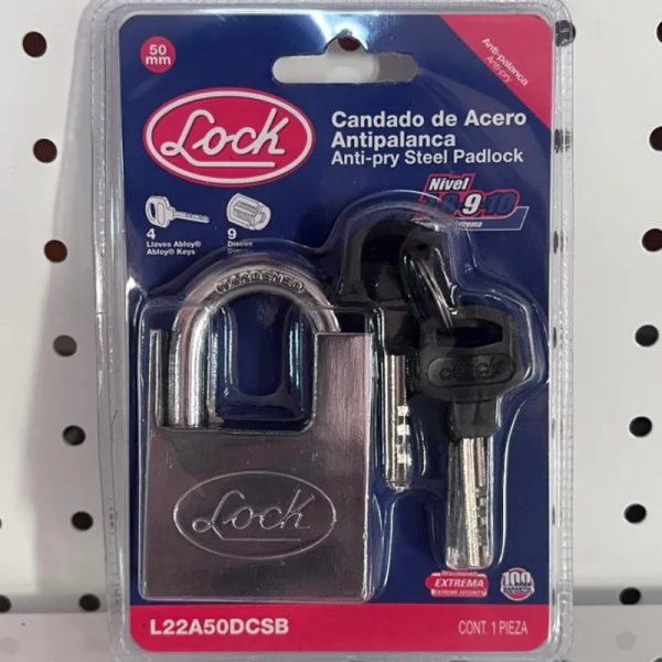 Candado de acero anti palanca