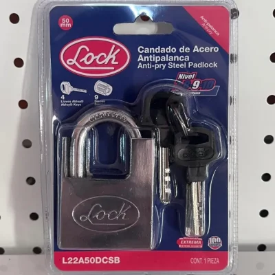 Candado de acero anti palanca