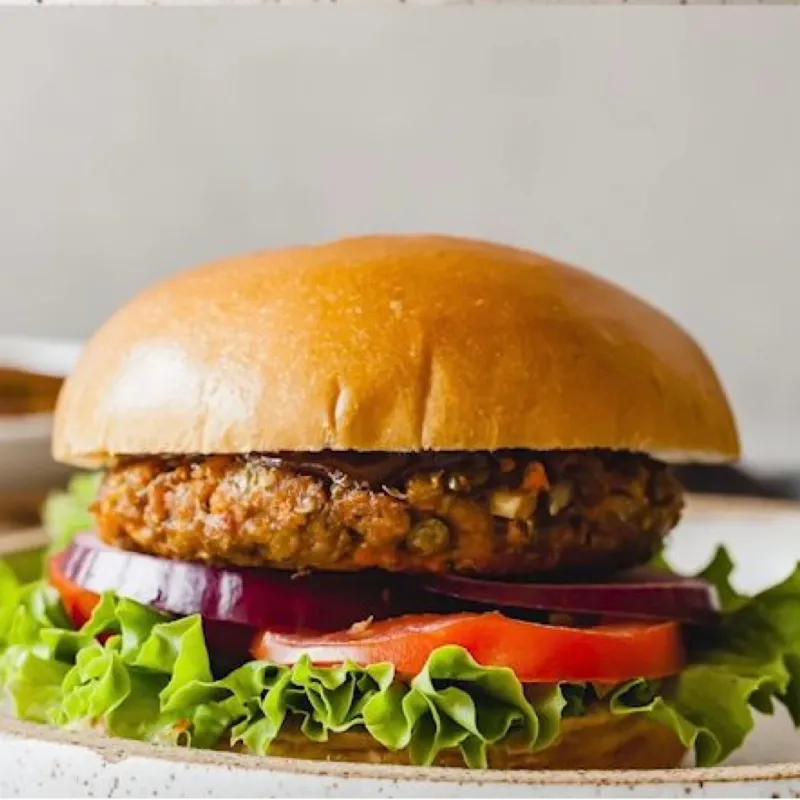 Hamburguesa con vegetales