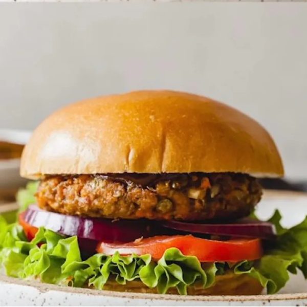 Hamburguesa con vegetales