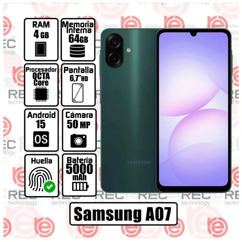TELÉFONO SAMSUNG GALAXY A07 (REC)