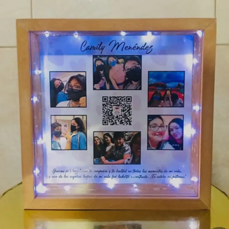 Cuadro personalizado con luces