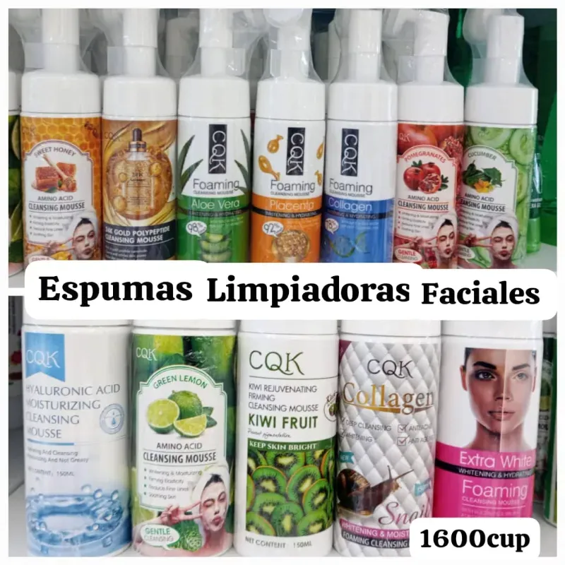 Espumas limpiadoras faciales