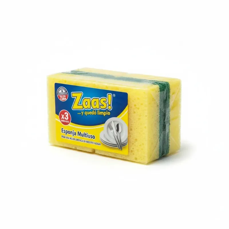 Esponja multiusos marca Zaas!