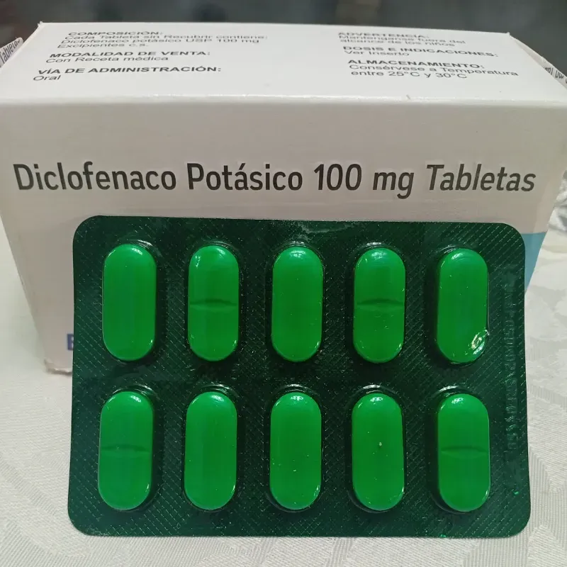 Diclofenaco Potásico (10 tab de 100 mg)