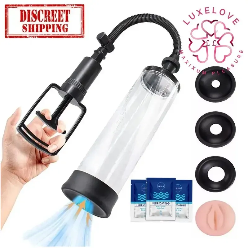 ‼️Bomba de vacío agrandador de pene + Lubricantes‼️(5)