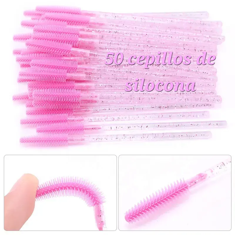 50 cepillos de silicona