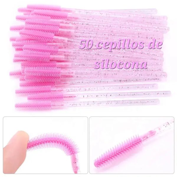 50 cepillos de silicona