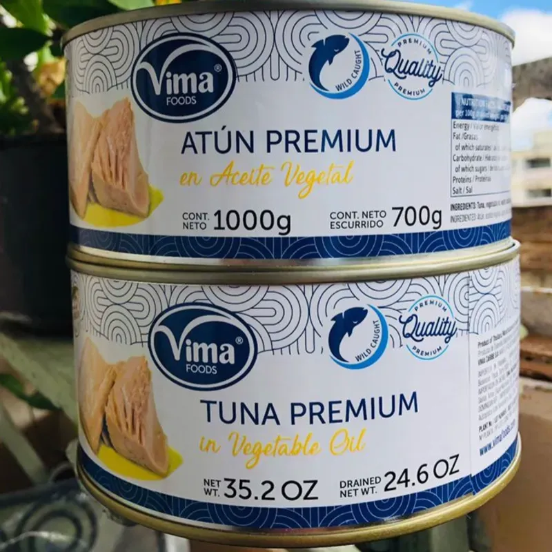 Atún en aceite vegetal 1000g