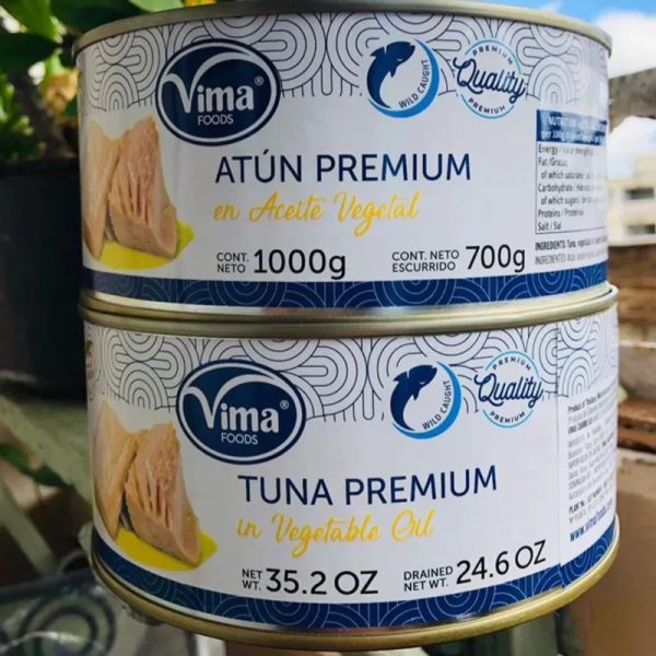 Atún en aceite vegetal 1000g