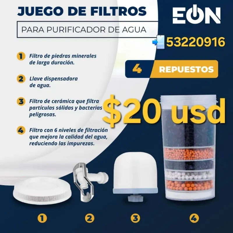 Repuestos EÓN para Filtro purificador de agua