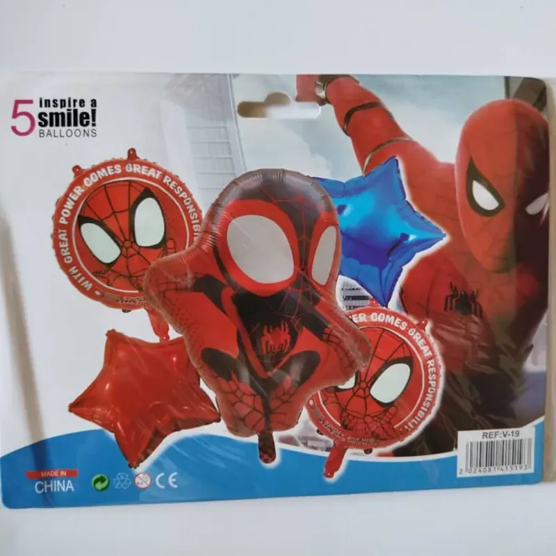 Set de globos de 5 piezas temáticos y de fiesta