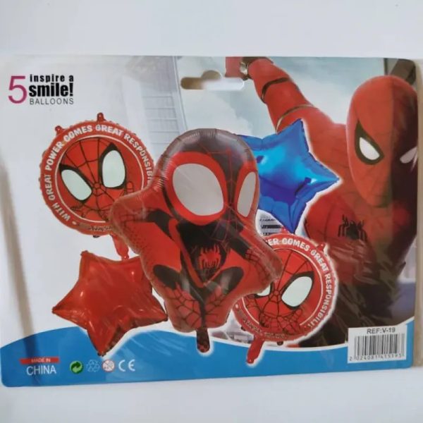 Set de globos de 5 piezas temáticos y de fiesta