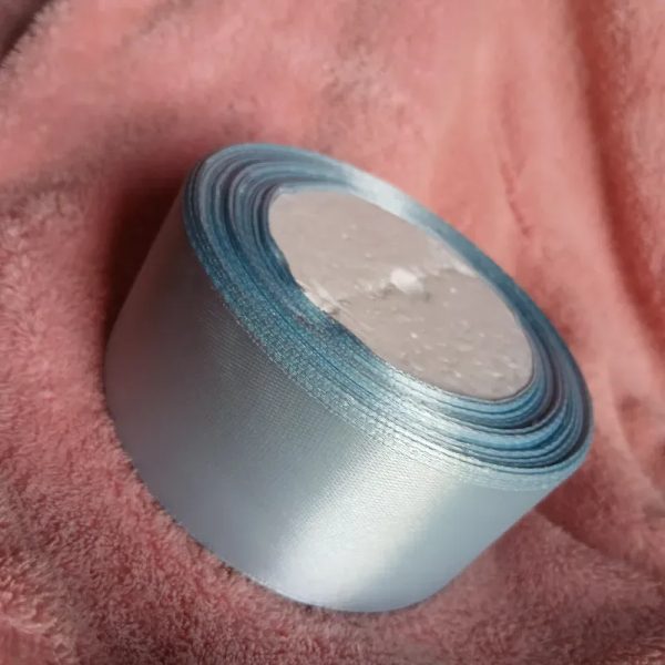 Cinta de satín 4 cm azul claro
