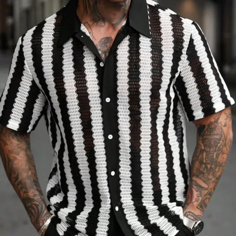 Camisa estilo tejida