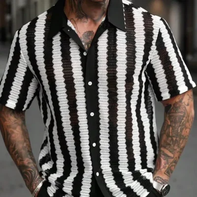 Camisa estilo tejida