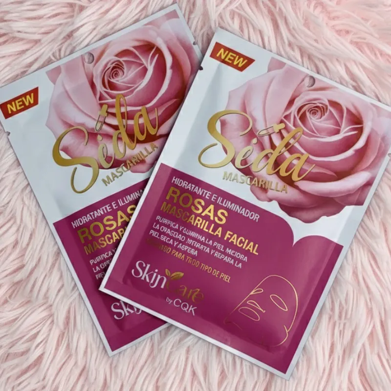 Mascarilla facial de rosas 