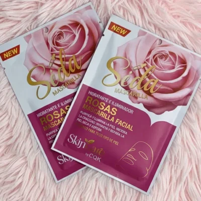 Mascarilla facial de rosas 