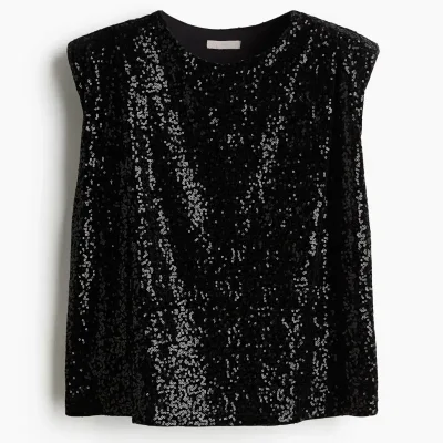 Blusa de lentejuelas H&M