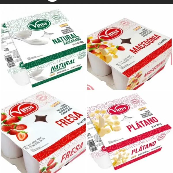 24 potes de yogurt