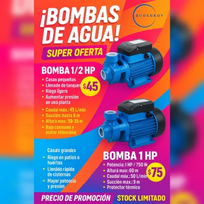 BOMBAS DE AGUA RUDENKOV