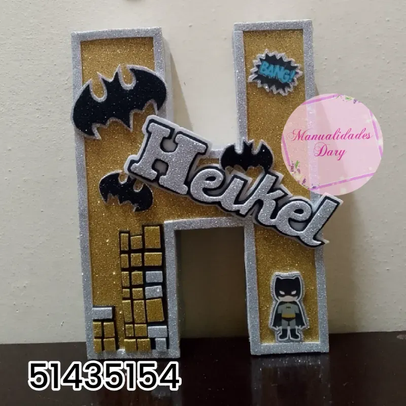 Letras y números 3D