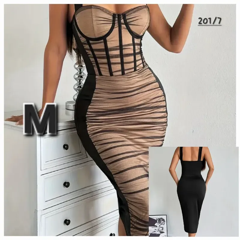 Vestido Transparente de Malla