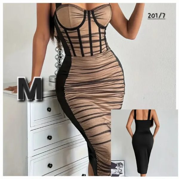 Vestido Transparente de Malla