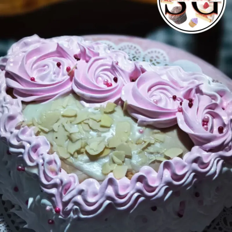 Corazón con dulce de leche