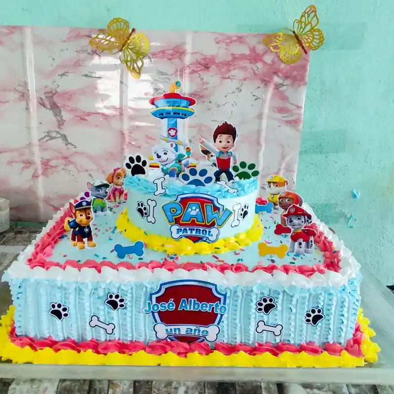 Cakes rectangular con pisito arriba