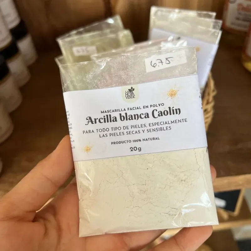 Mascarilla en polvo de Arcilla Blanca 