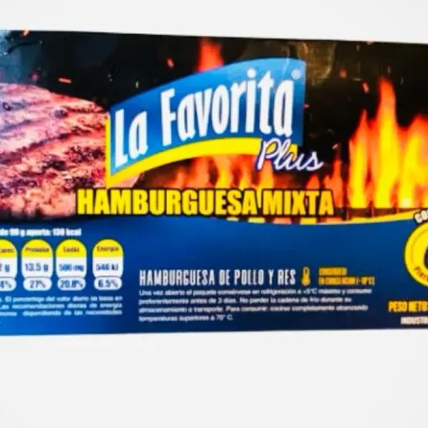 Hamburguesas "La favorita" pollo y res