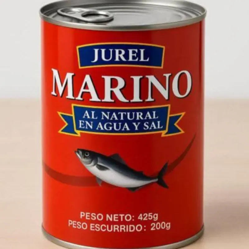 JUREL NATURAL EN AGUA Y SAL  425g