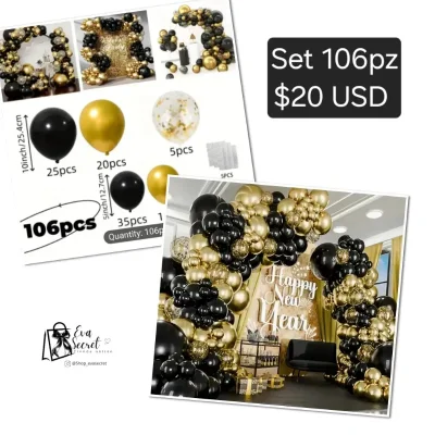 Set 106pz de globos para cumpleaños