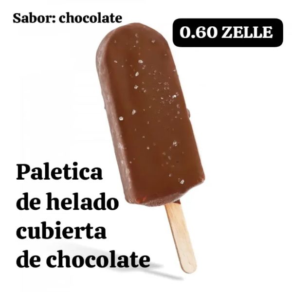 Paletica de helado de chocolate