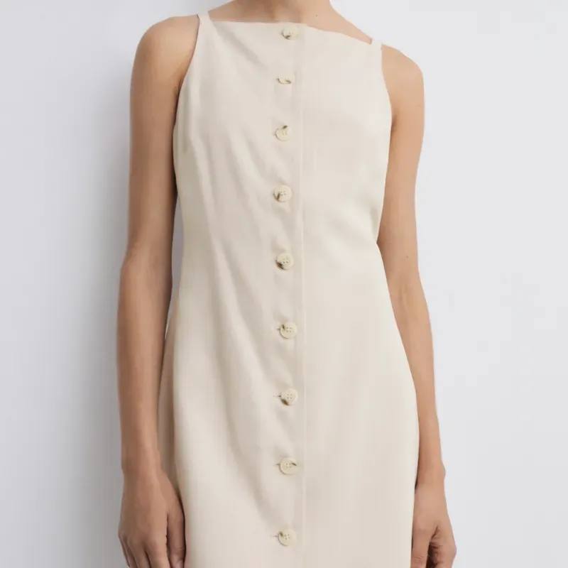 Vestiod Mango crema con botones