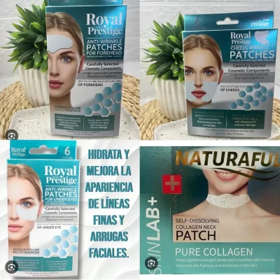 Parches absorbentes  de colágeno  Estuche d 6 pzas