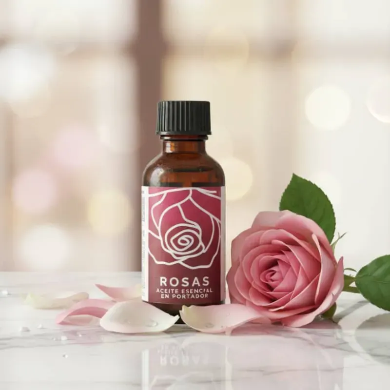ACEITE ESENCIAL DE ROSAS EN PORTADOR