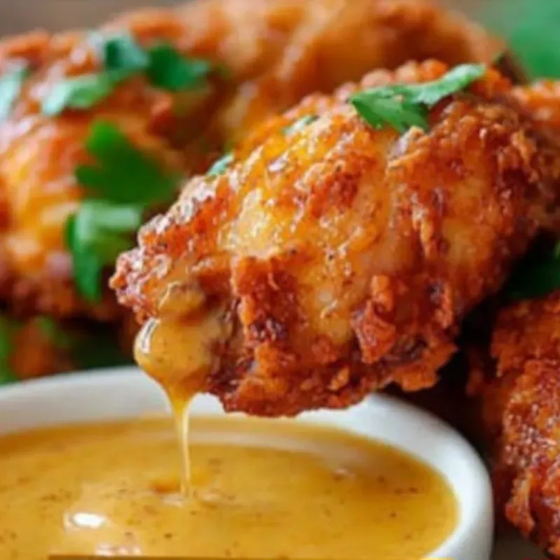 Alitas de Pollo Honey con Salsa de Miel y Mostaza