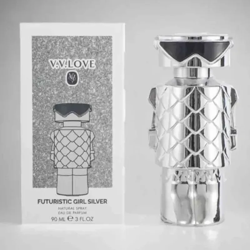 Perfume Futuristic girl silver