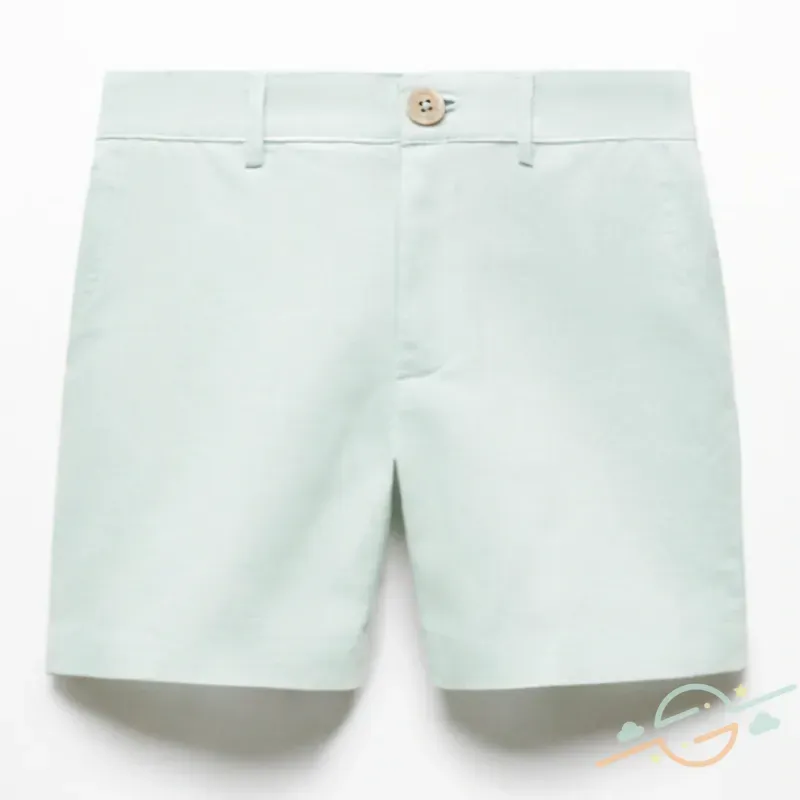 Bermuda verde lino MANGO