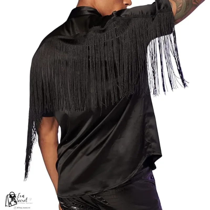 Camisa negra para hombre