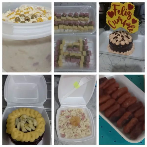 Ensalada fría, croquetas, pinchos, minikake