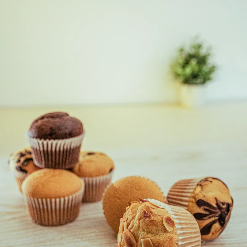 Muffins con nueces y canela