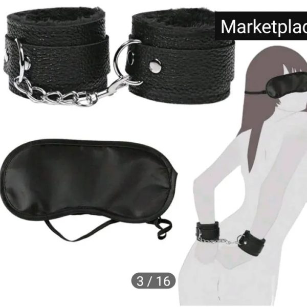 Set Secret Touch – Antifaz + Esposas de Lujo"