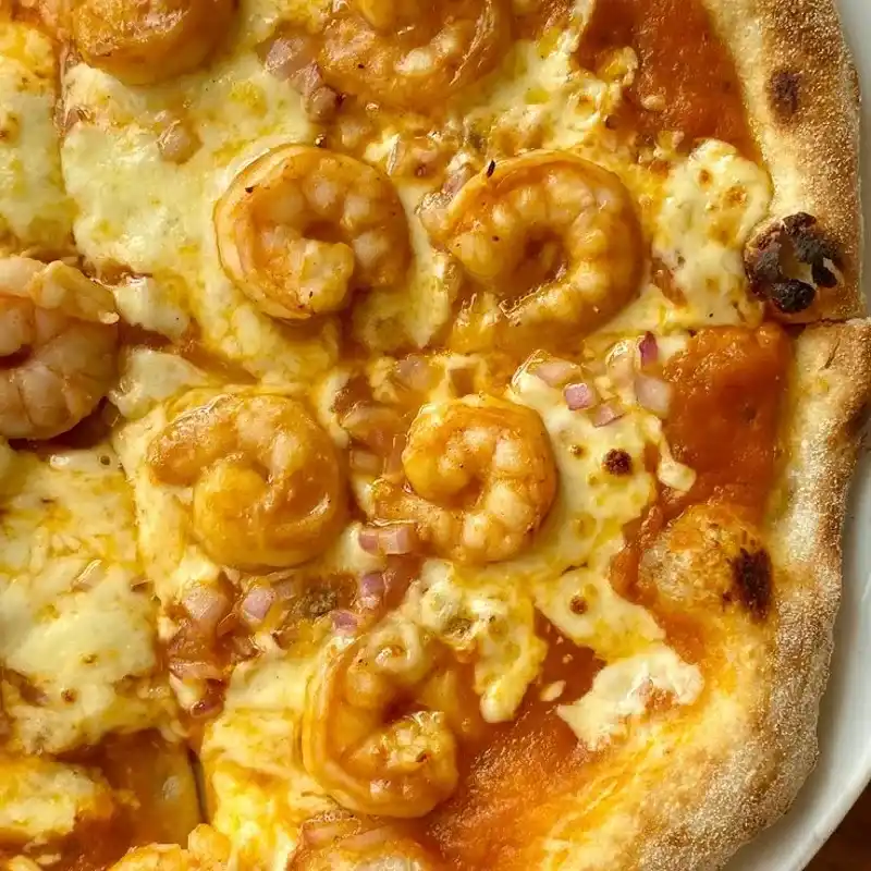 PIZZA DE CAMARÓN "PERLAS DEL MAR"