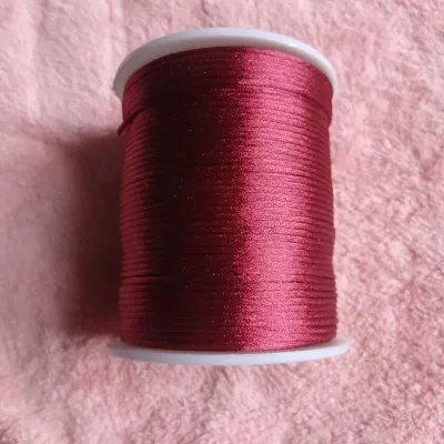 Hilo cola de rata rojo vino